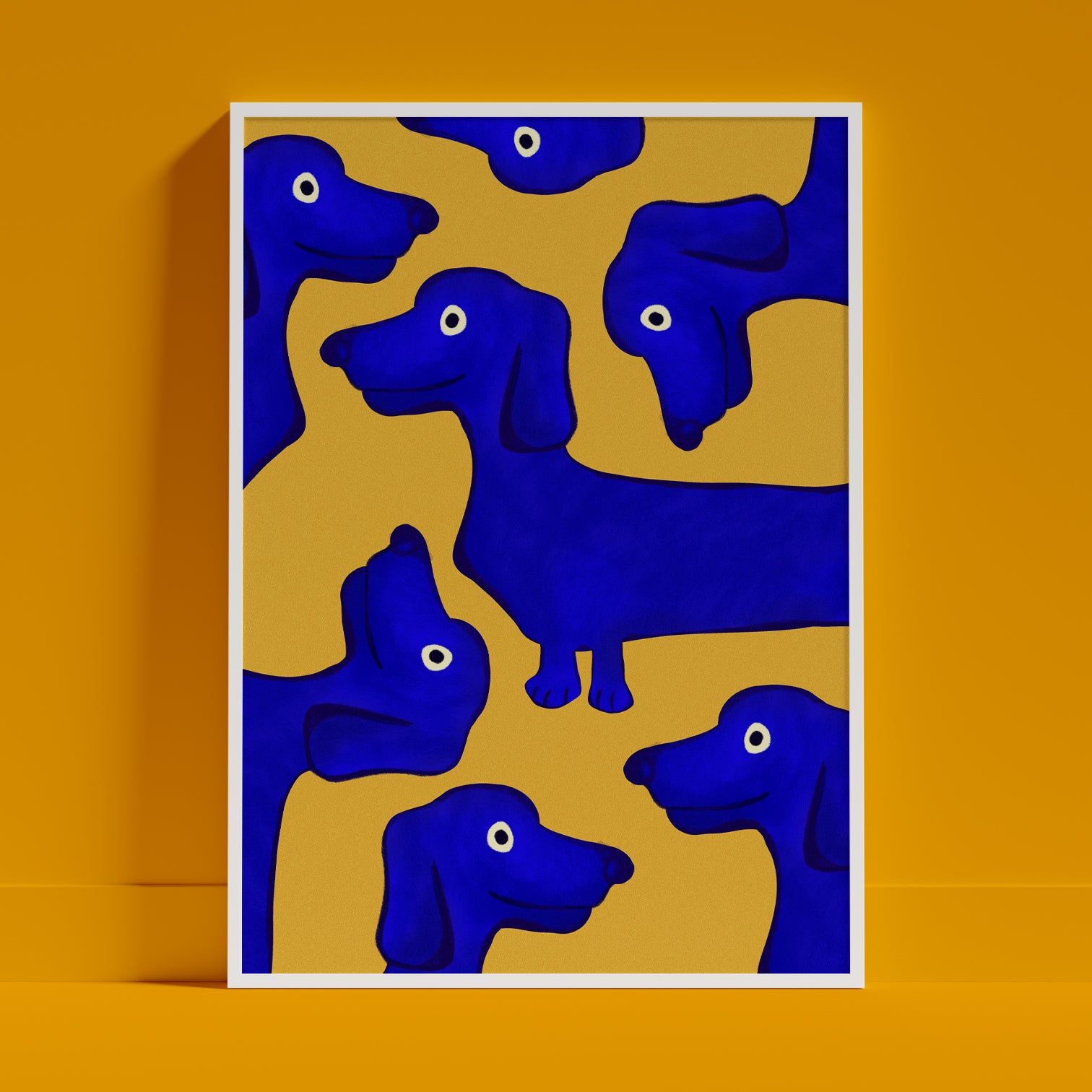 BLUE SAUSAGE ART PRINT - nertdawg