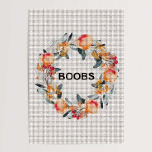 BOOBS KNIT INSPIRED ART PRINT