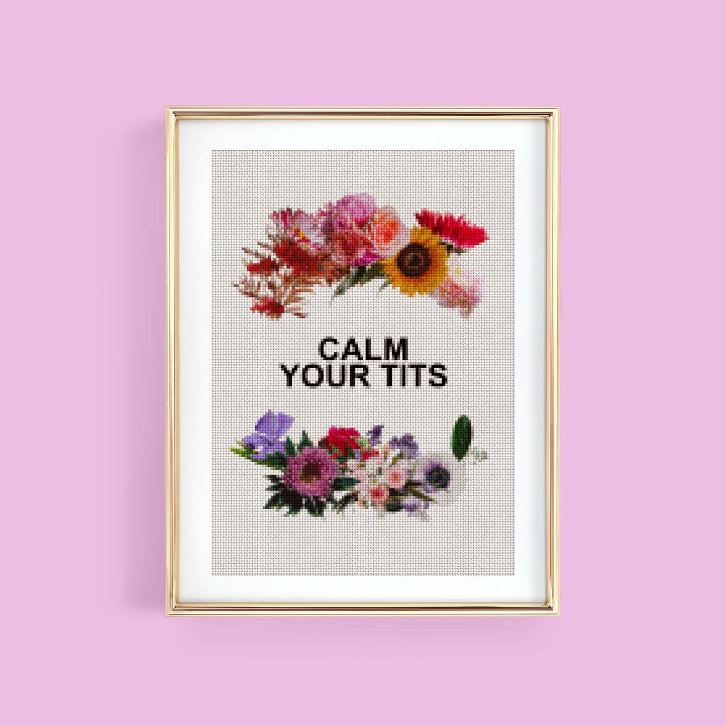CALM YOUR TITS KNIT INSPIRED ART PRINT