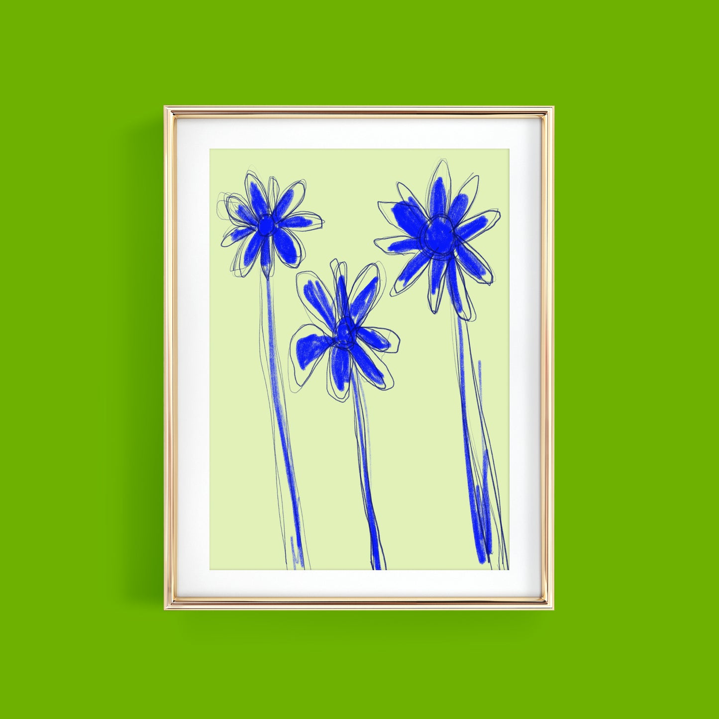 PALM TREES DOODLE ART PRINT