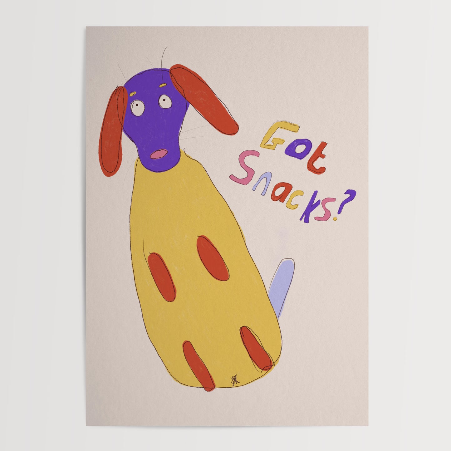 GOT SNACKS? ART PRINT