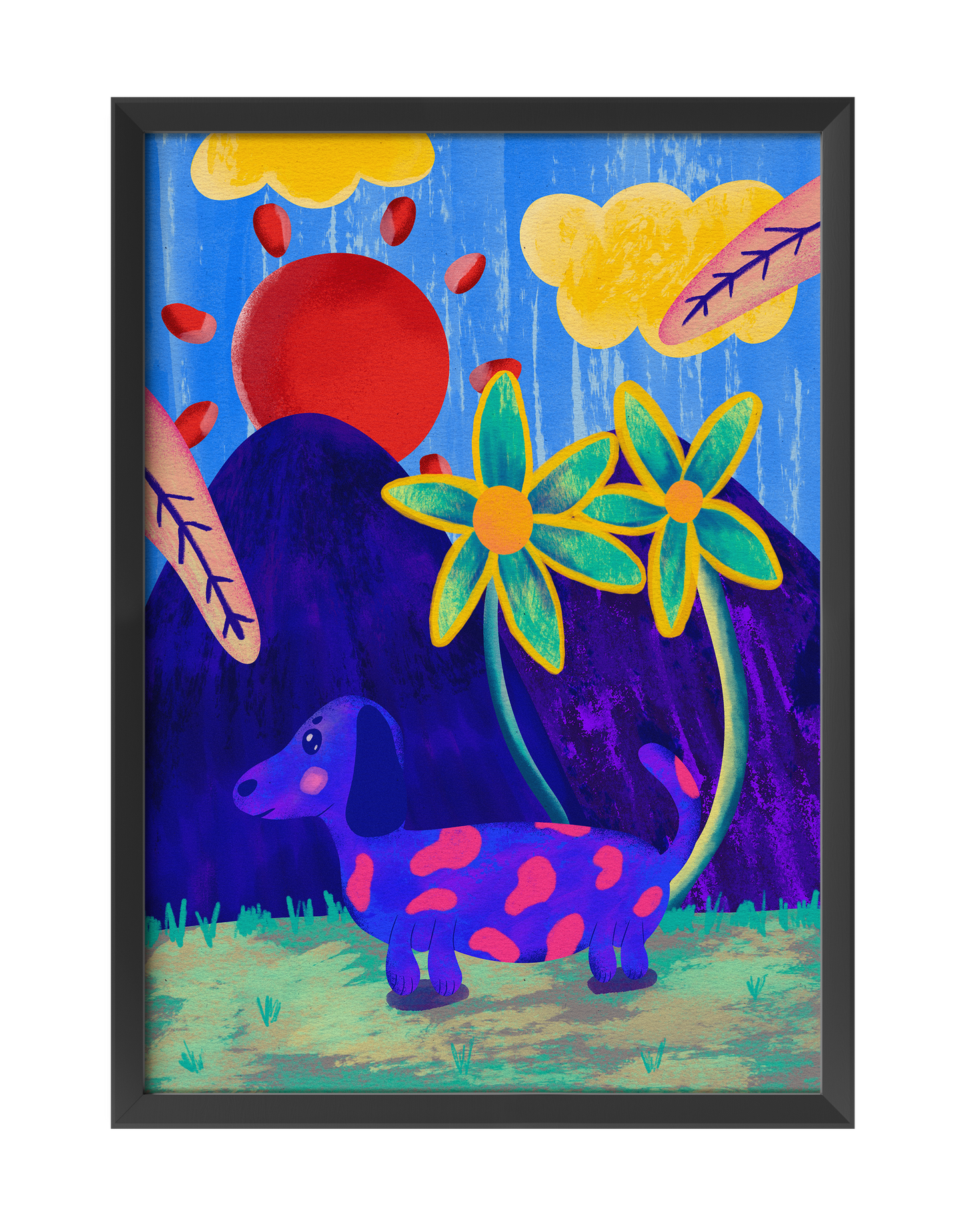 PSYCHEDELIC SAUSAGE ART PRINT