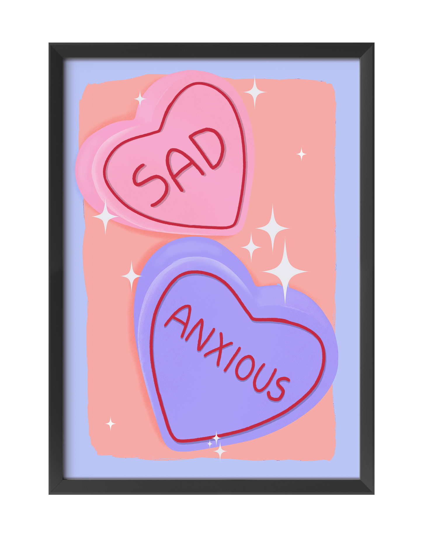 SAD & ANXIOUS ART PRINT