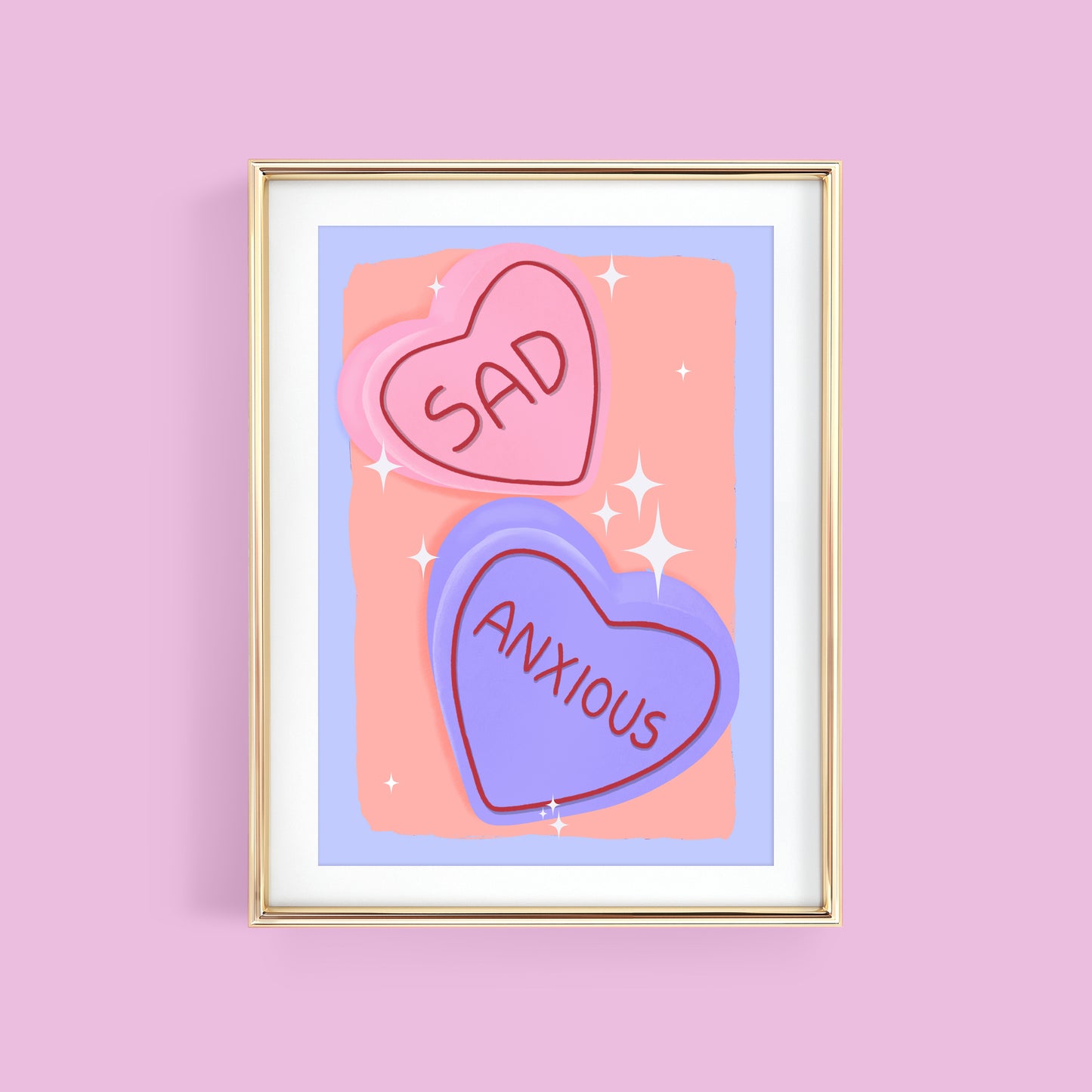 SAD & ANXIOUS ART PRINT