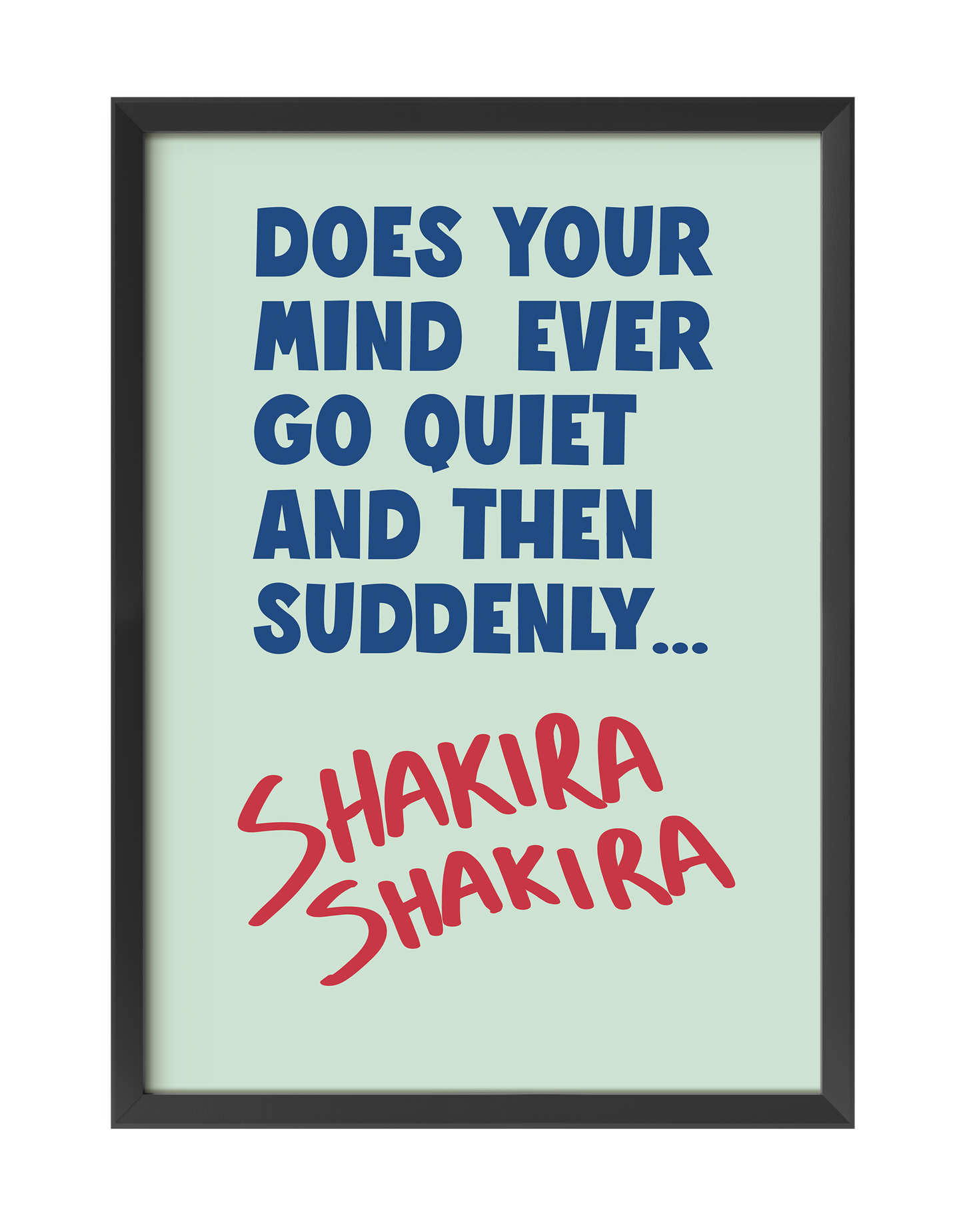 DOES YOUR MIND EVER... ART PRINT