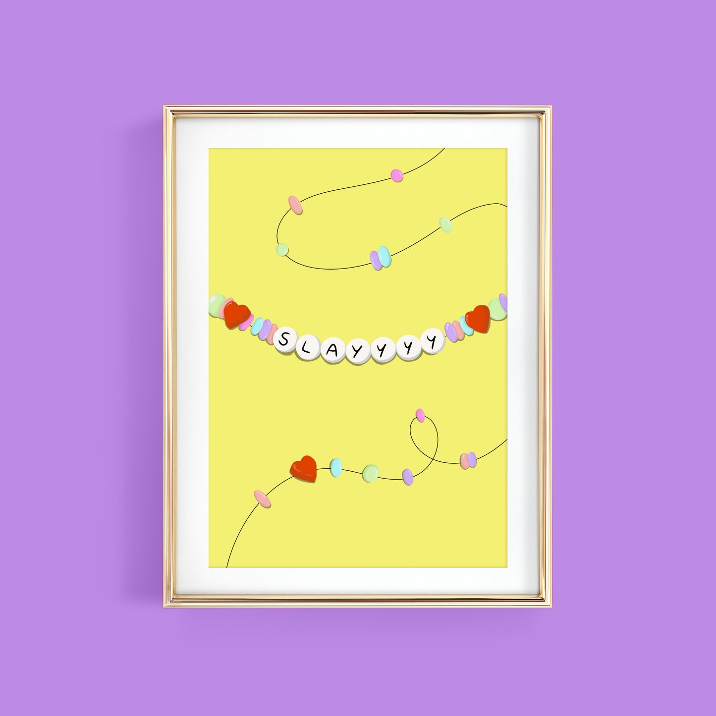 SLAYYYY FRIENDSHIP BRACELET ART PRINT