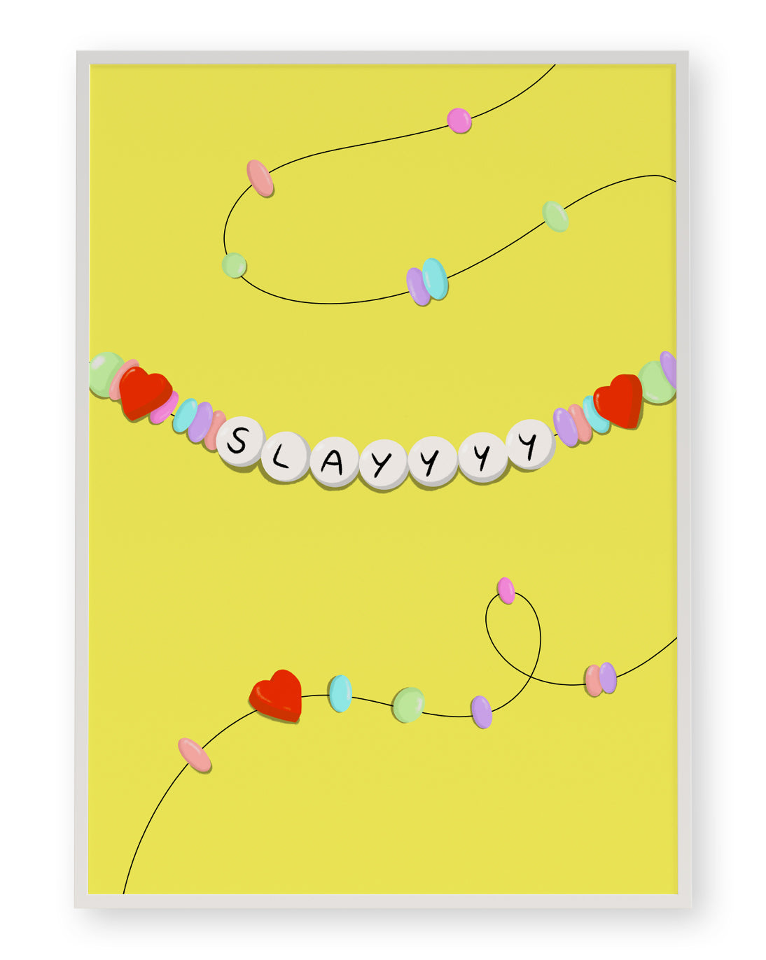 SLAYYYY FRIENDSHIP BRACELET ART PRINT