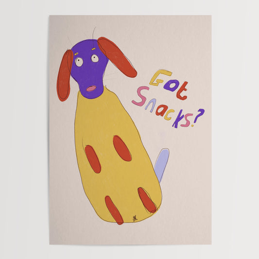 GOT SNACKS? ART PRINT