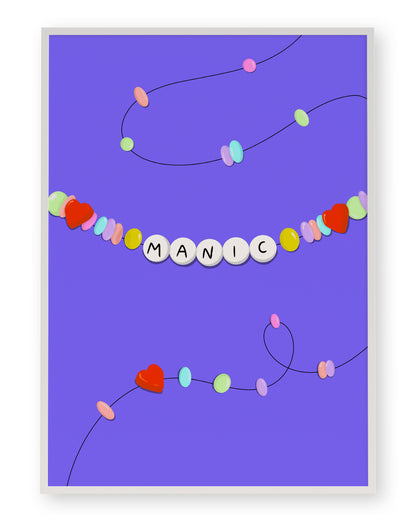 MANIC FRIENDSHIP BRACELET ART PRINT