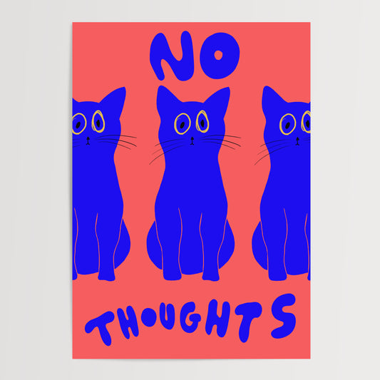 NO THOUGHTS EMPTY HEAD PRINT