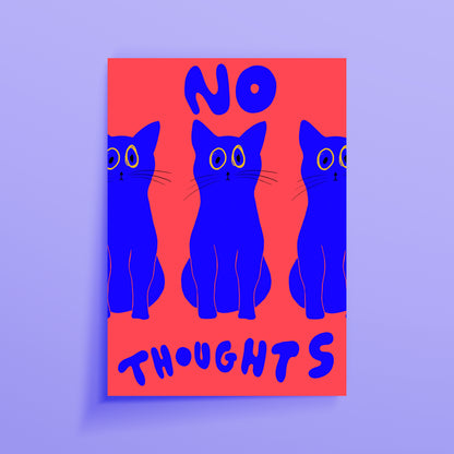 NO THOUGHTS EMPTY HEAD PRINT - nertdawg