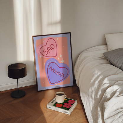 SAD & ANXIOUS ART PRINT